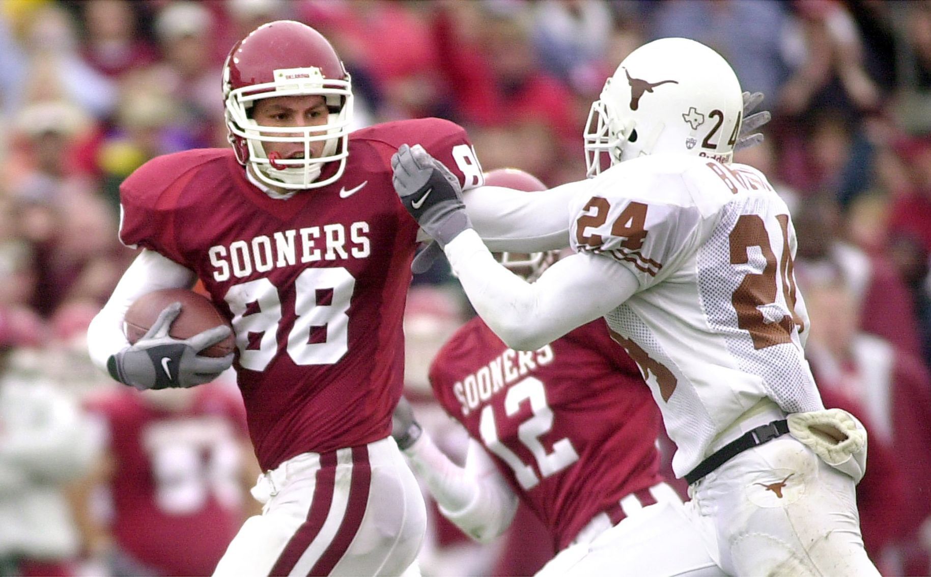 Oct. 7, 2000: No. 10 Oklahoma 63, No. 11 Texas 14